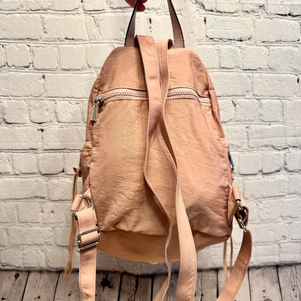 Rebecca Minkoff “Julian” Blush Pink Nylon Convertible Backpack Hobo carryall
